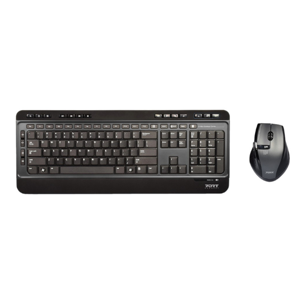Port Connect Wireless Silent Keyboard & Mouse Combo iTMaster