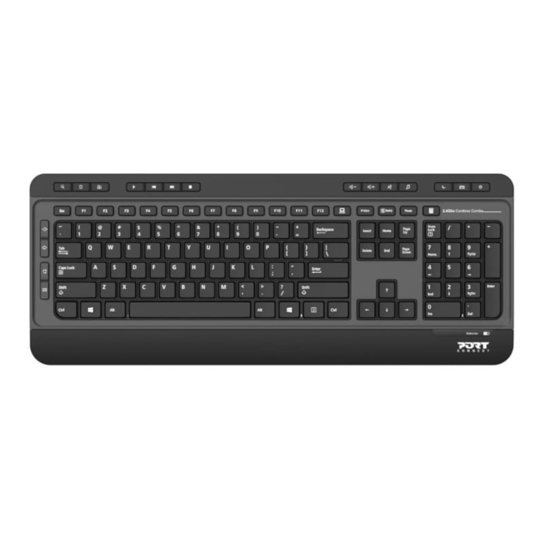 Port Connect Wireless Silent Keyboard & Mouse Combo iTMaster